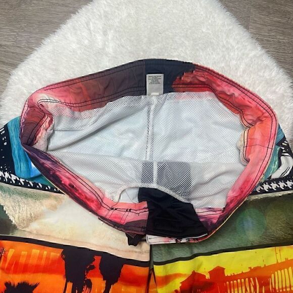 Hang Ten Mens Swim Trunks Size XL Board Shorts Lined Hawaiian Babymoon - Picture 5 of 13